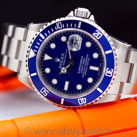 rolex 16610 a series|rolex 16610 blue bezel.